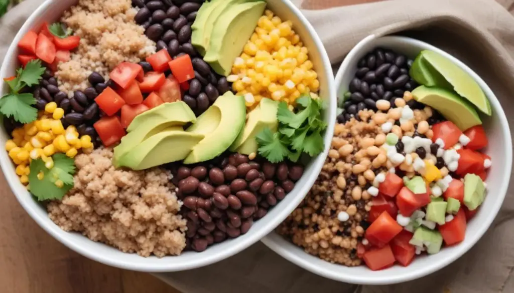 Quinoa and Black Bean Burrito Bowls